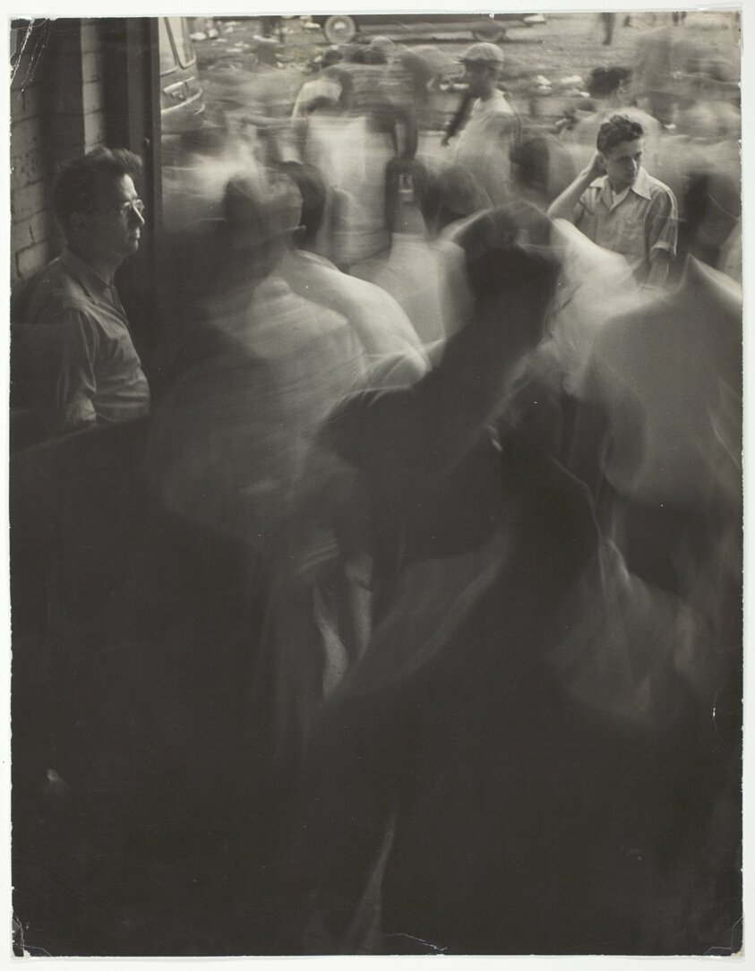 Nelson Algren Pauses after Another White Sox Loss, Chicago (1950)