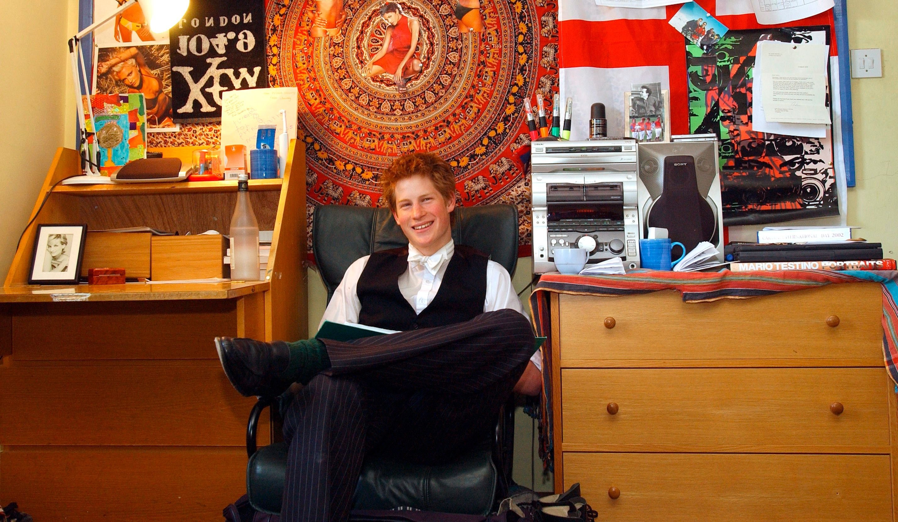 Prince Harry at Eton: Throwback Photos of of the Teenaged Prince in his Dorm