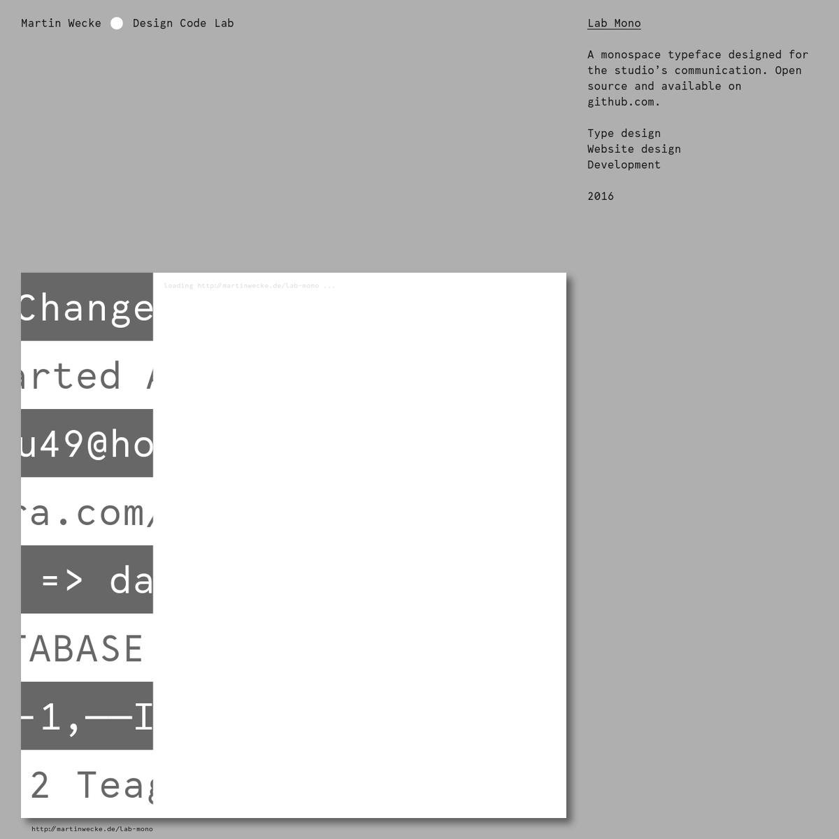 Martin Wecke ● Design Code Lab