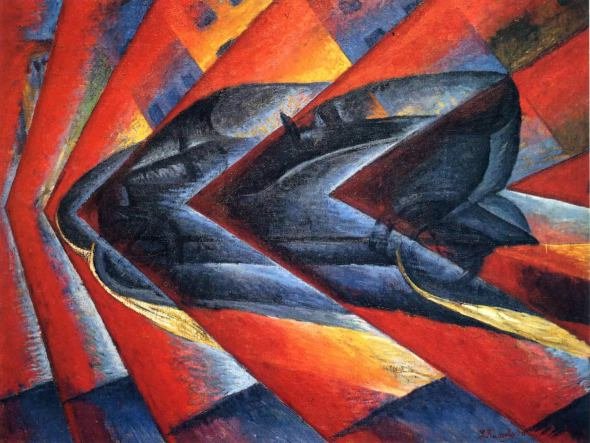 Luigi Russolo - Automobile in corsa