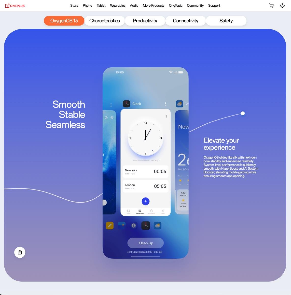 OxygenOS 13 Website