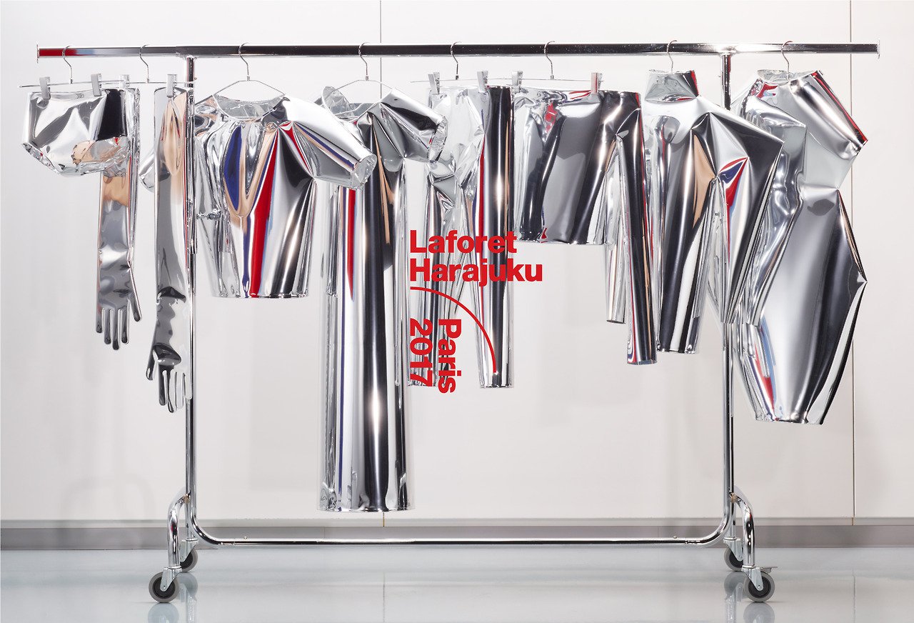 <p><i><b>Laforet HARAJUKU World Tour / Paris</b></i> by Steve Nakamura (2017)</p><p>metallic underwear, for the most devoted y2k fashionista 😂</p>