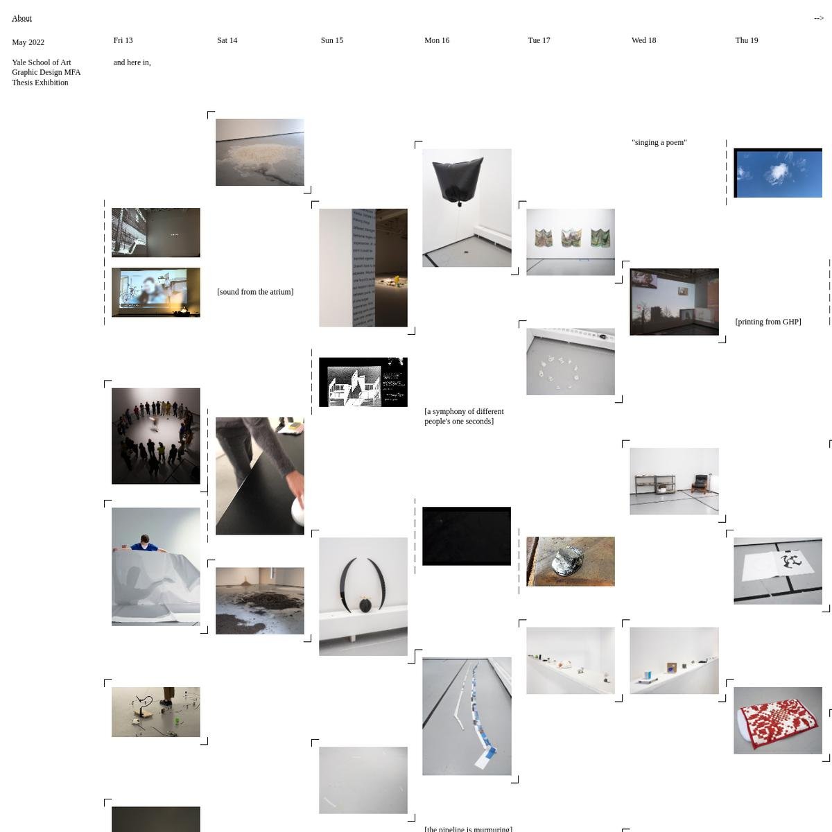 Yale School of Art Graphic Design MFA Thesis Exhibition
