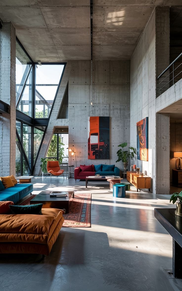 Bold Minimalist Industrial Living