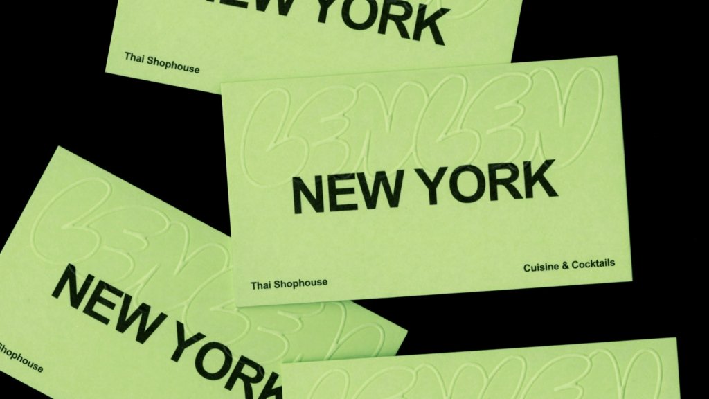 Pentagram nails controlled chaos in its identity for Manhattan “shophouse” style Thai restaurant LenLen