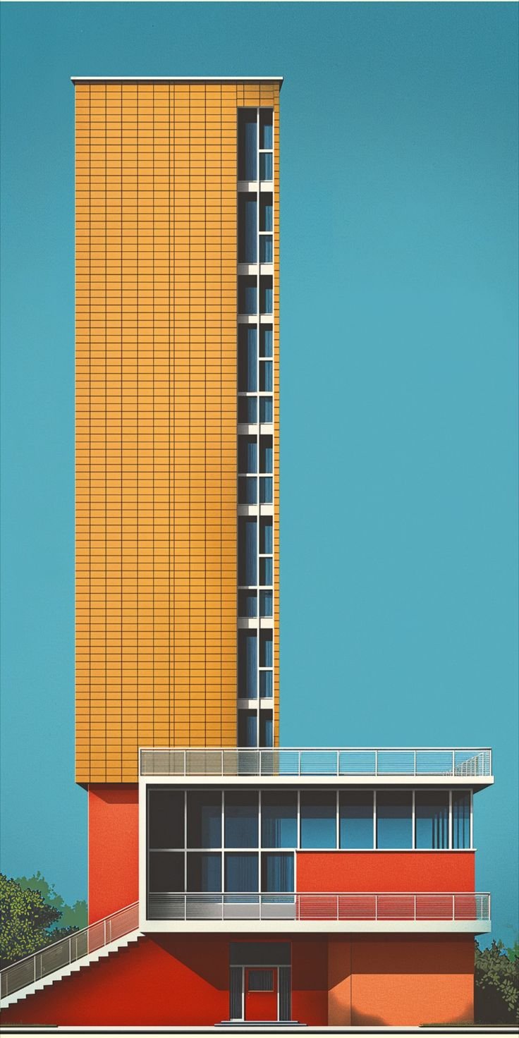 Bauhaus collage architecture