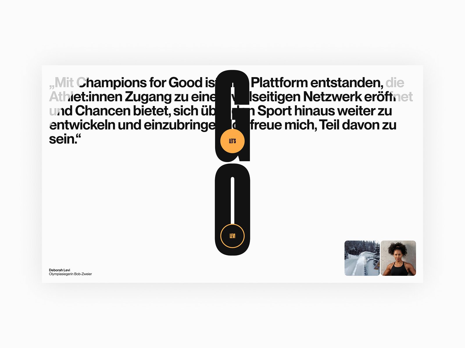 Champions For Good - Awwwards Honorable Mention