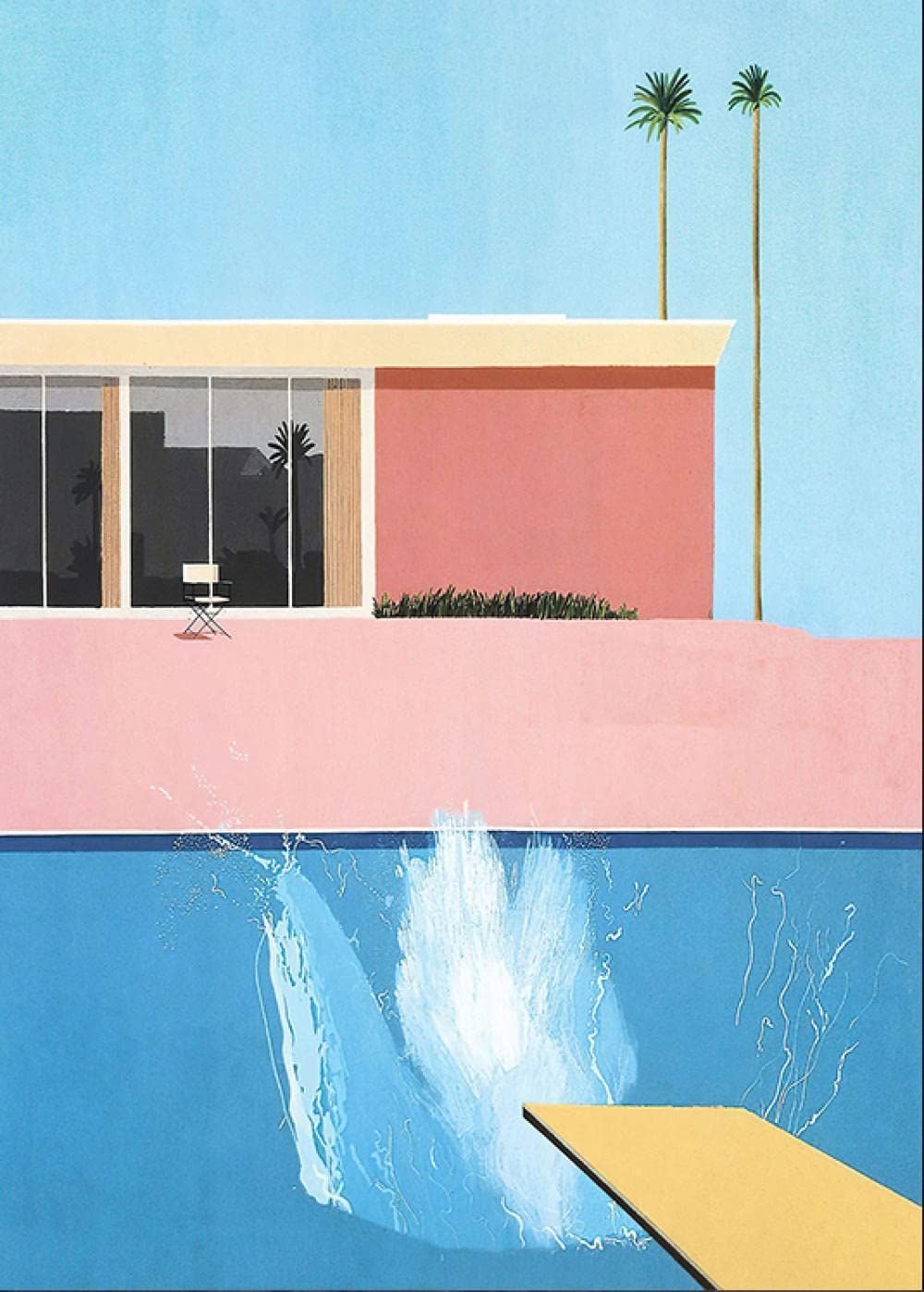 David Hockney Art Prints Swimming pool diving splash poster