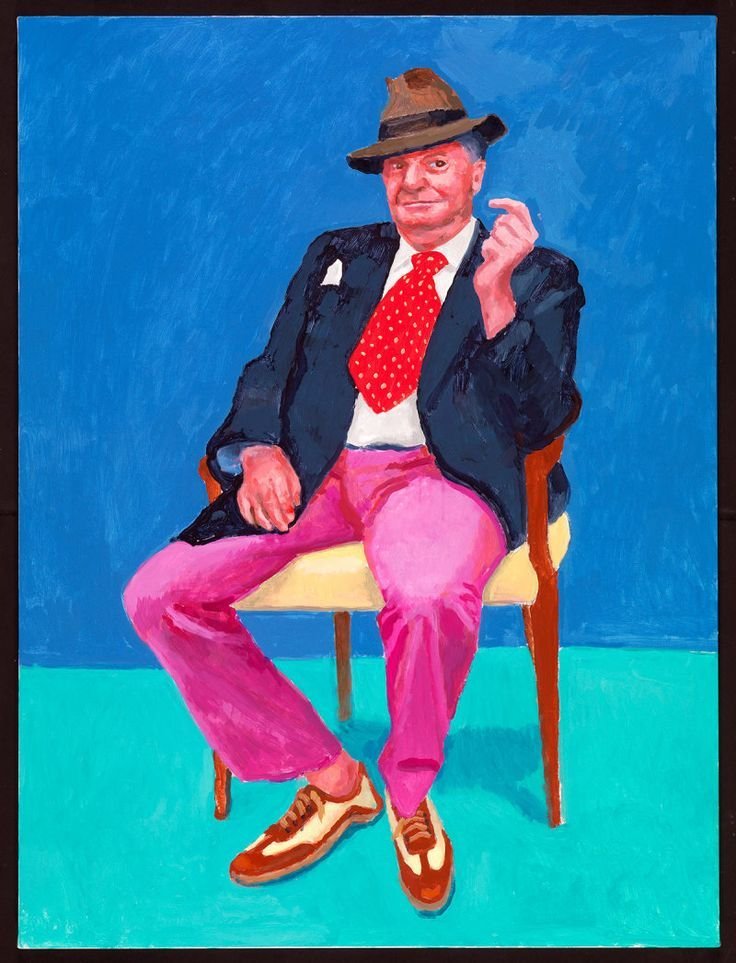 David Hockney Barry Humphries 2015
