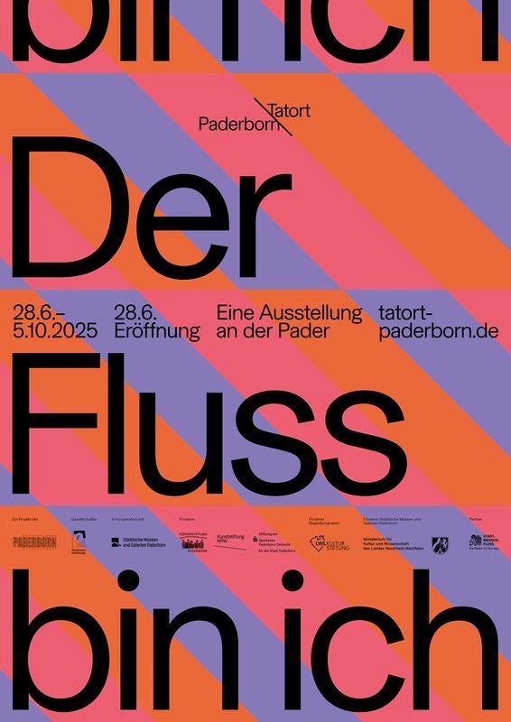 “Der Fluss bin ich”, 2025, by philip jursch, lennart lofink - typo/graphic posters
