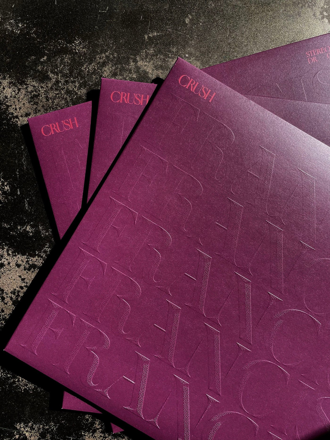 Francis – Crush album art - Fonts In Use
