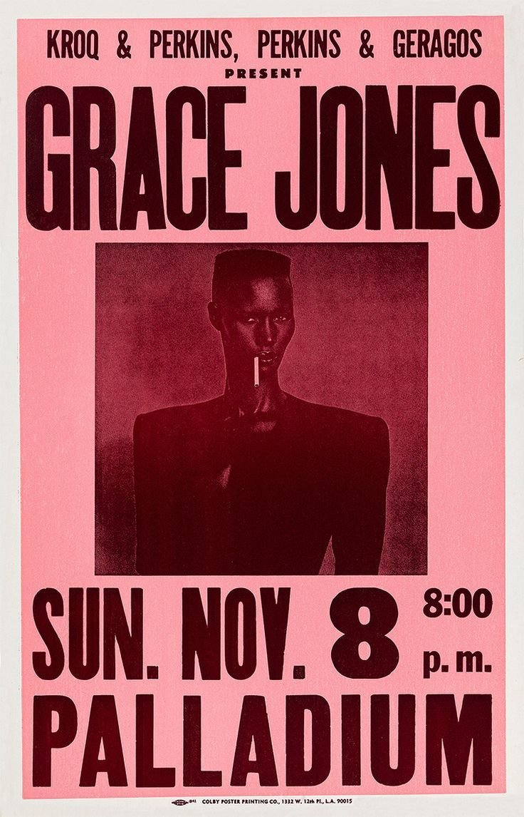 Grace Jones 1981 Los Angeles