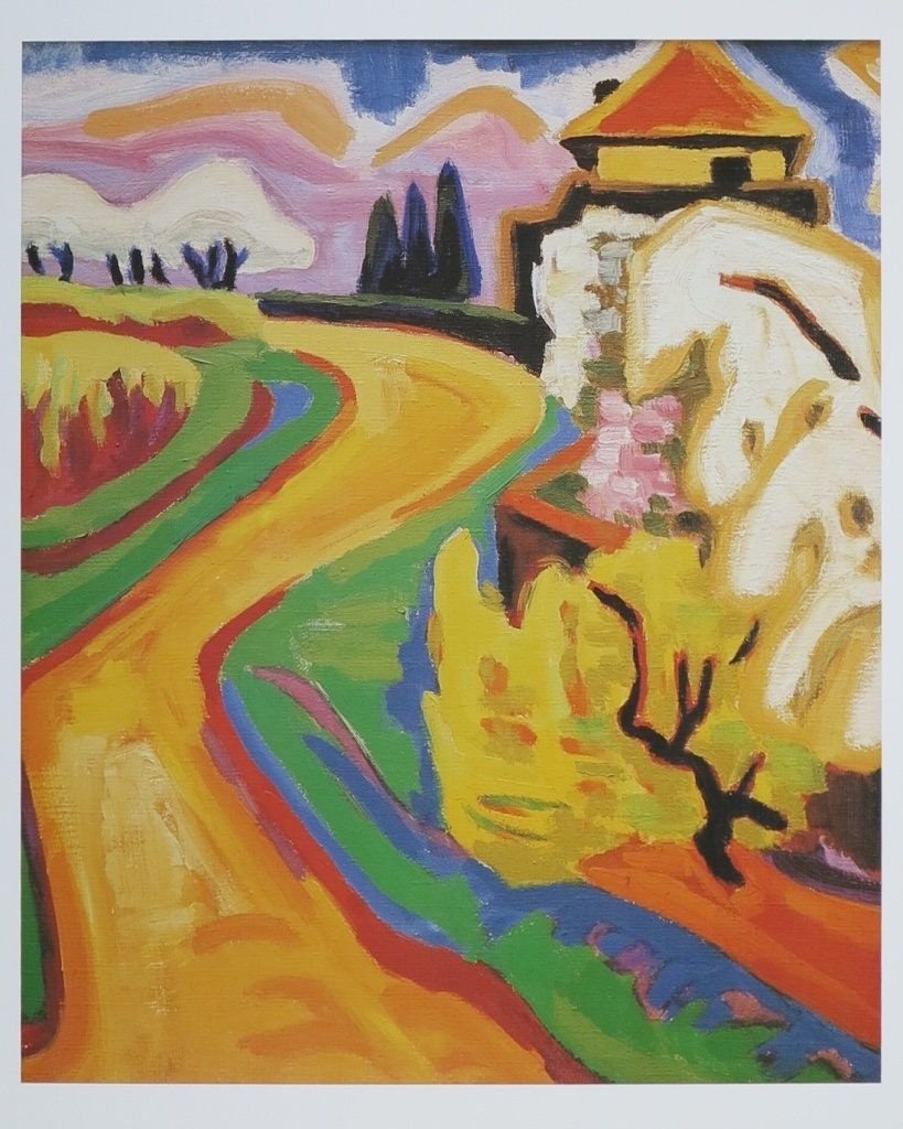 Karl Schmidt Rottluff exhibition poster - Spring - Die Brucke - German expressionist - museum artist - art print