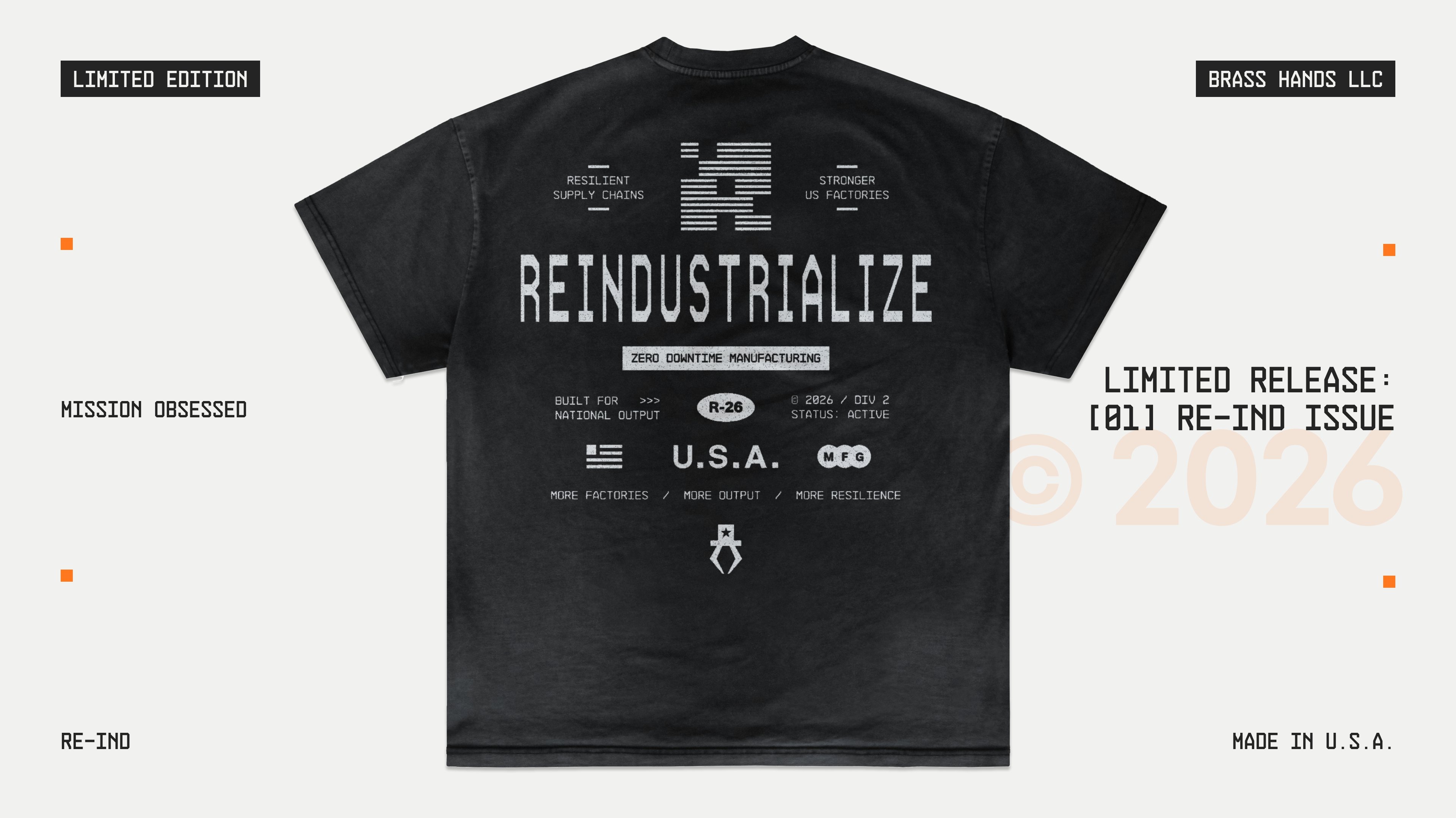 Kyle Anthony Miller on X: "[ BRASS HANDS // FIELD SUPPLY UNIT ] COLLECTION: REINDUSTRIALIZE STATUS: SHIPPING NEXT WEEK QTY: LIMITED RUN [ FEW UNITS REMAIN ] https://t.co/UWrJfftLc3" / X