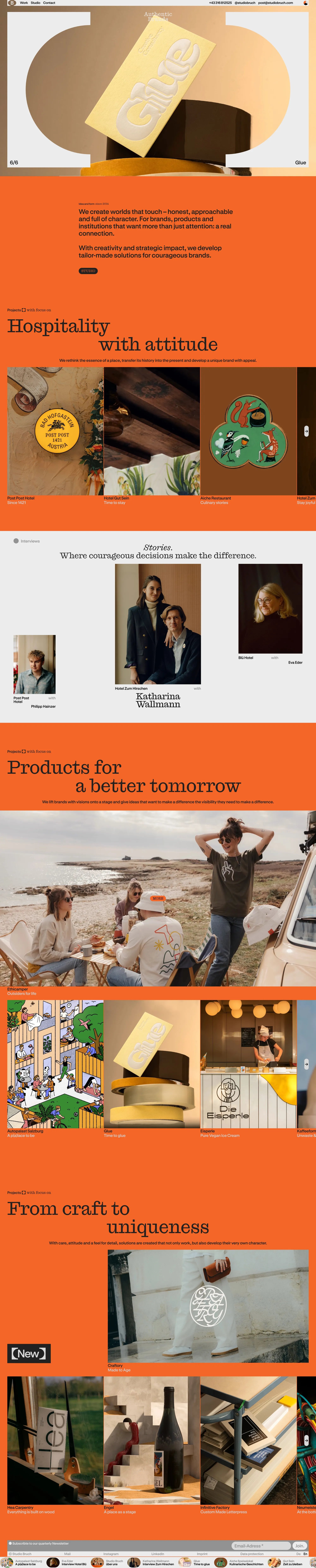 Landbook - website design inspiration gallery