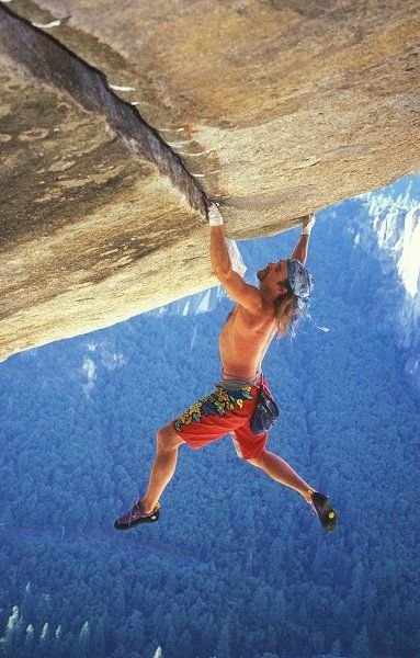 Oh come on! Was this picture taken upside down? This guy's insane!