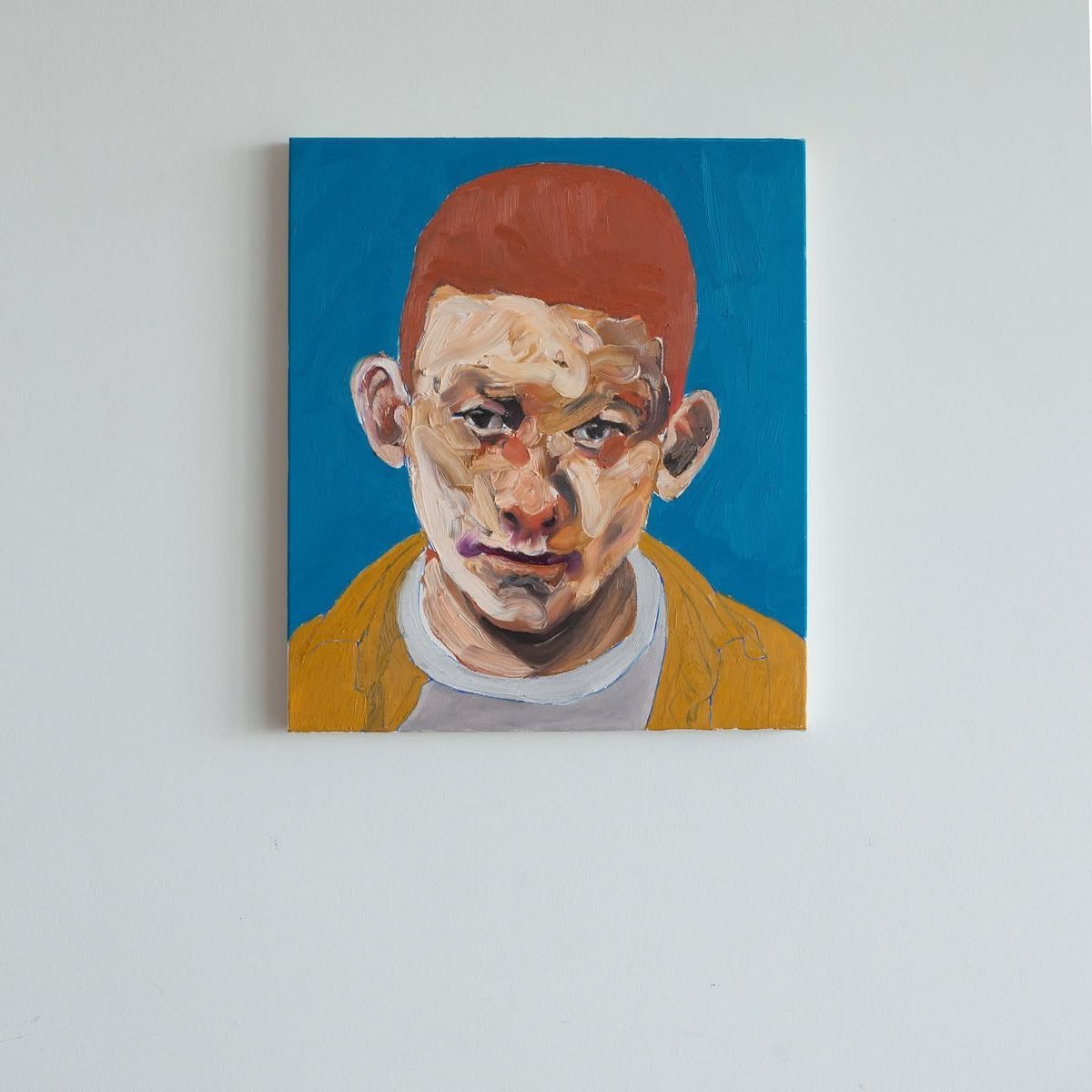 Paintings by Rodrigo Branco. I came across Rodrigo’s work on the cover of Yago o Proprio’s album, where he painted over images – a process in which the artist, due to his poor vision, always saw people’s faces out of focus. | Curater