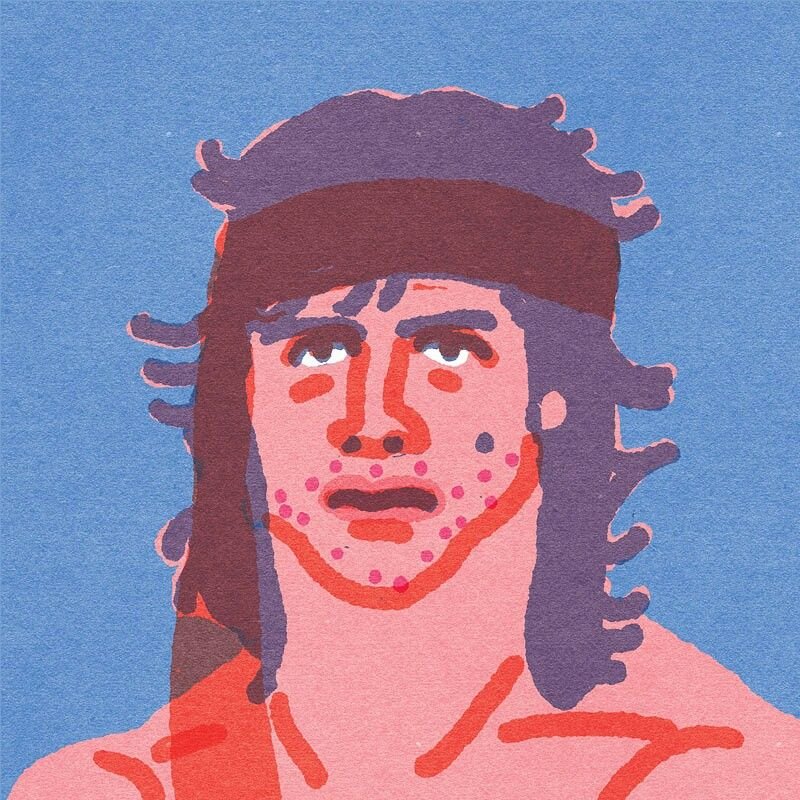 "Quick Portraits" #sylvesterstallone #Rambo