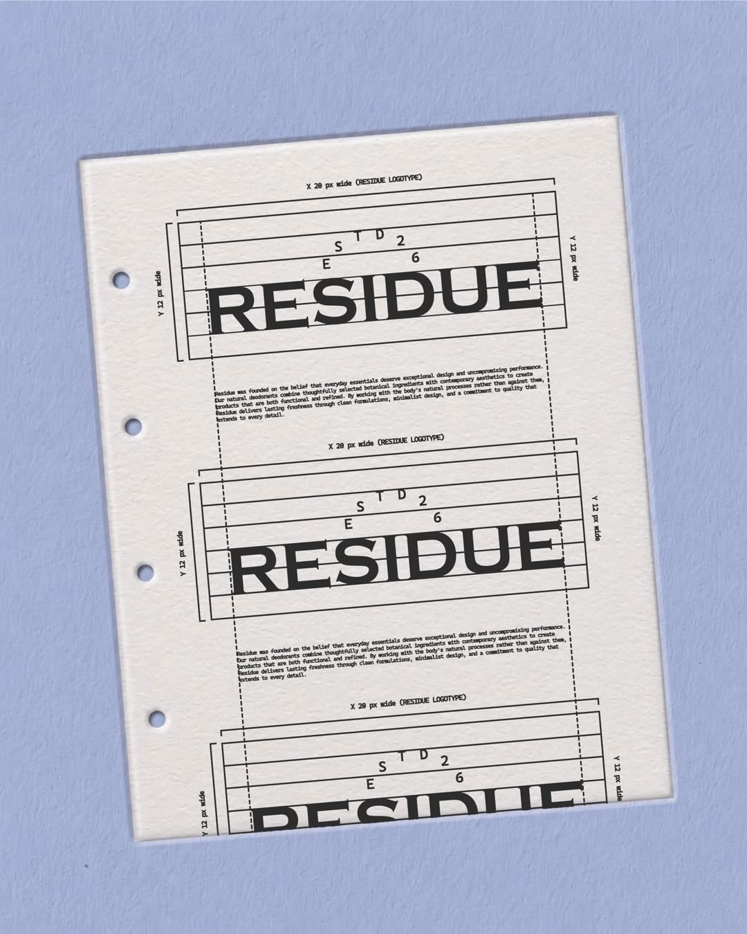 Residue Brand identity Project by @syedamaham.inc — Submit your work — DM us your project #brandingdesign #visualidentity #brandidentity #swissdesign #typography