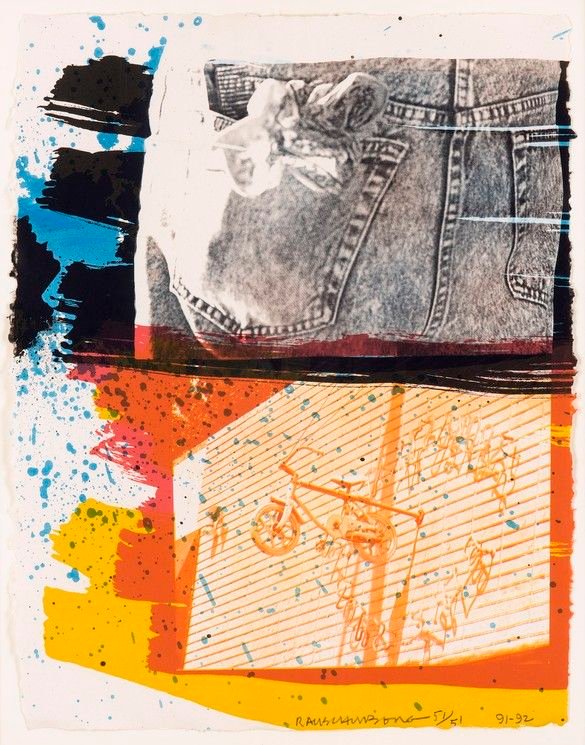Robert Rauschenberg – Print "Fest" - lithography - 66 x 53.3 x 0.1 cm