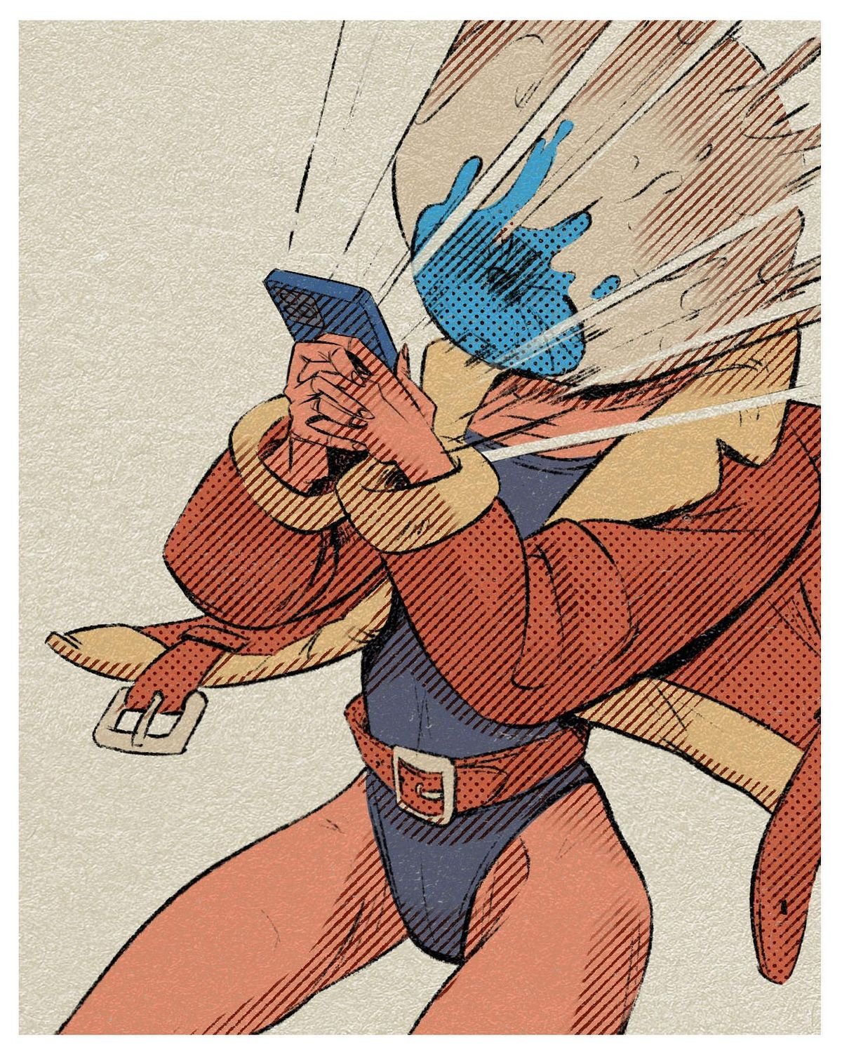 This is how I feel watching TikTok at 1 AM 😅👀 Throwback to the small illustration I did when I released my Halftone brushes.🖌 I was just experimenting, trying to combine different textures, but I still really like the result. 🎨 You can get the brushes in my store - link in my BIO #paintingprocess #digitalpainting #art #artist #painting #artstyle #illustration #digitalillustration #digitalart #digitalartist #illustrator #illustrations #painting #artstyles #inking #halftone #ink #inkart #com...