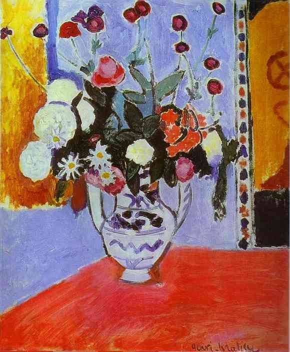 Vase with Two Handles (A Bunch of Flowers) (1907) by Henri Matisse – Artchive
