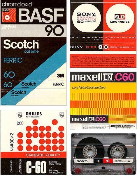 What a cool style the cassette had.
