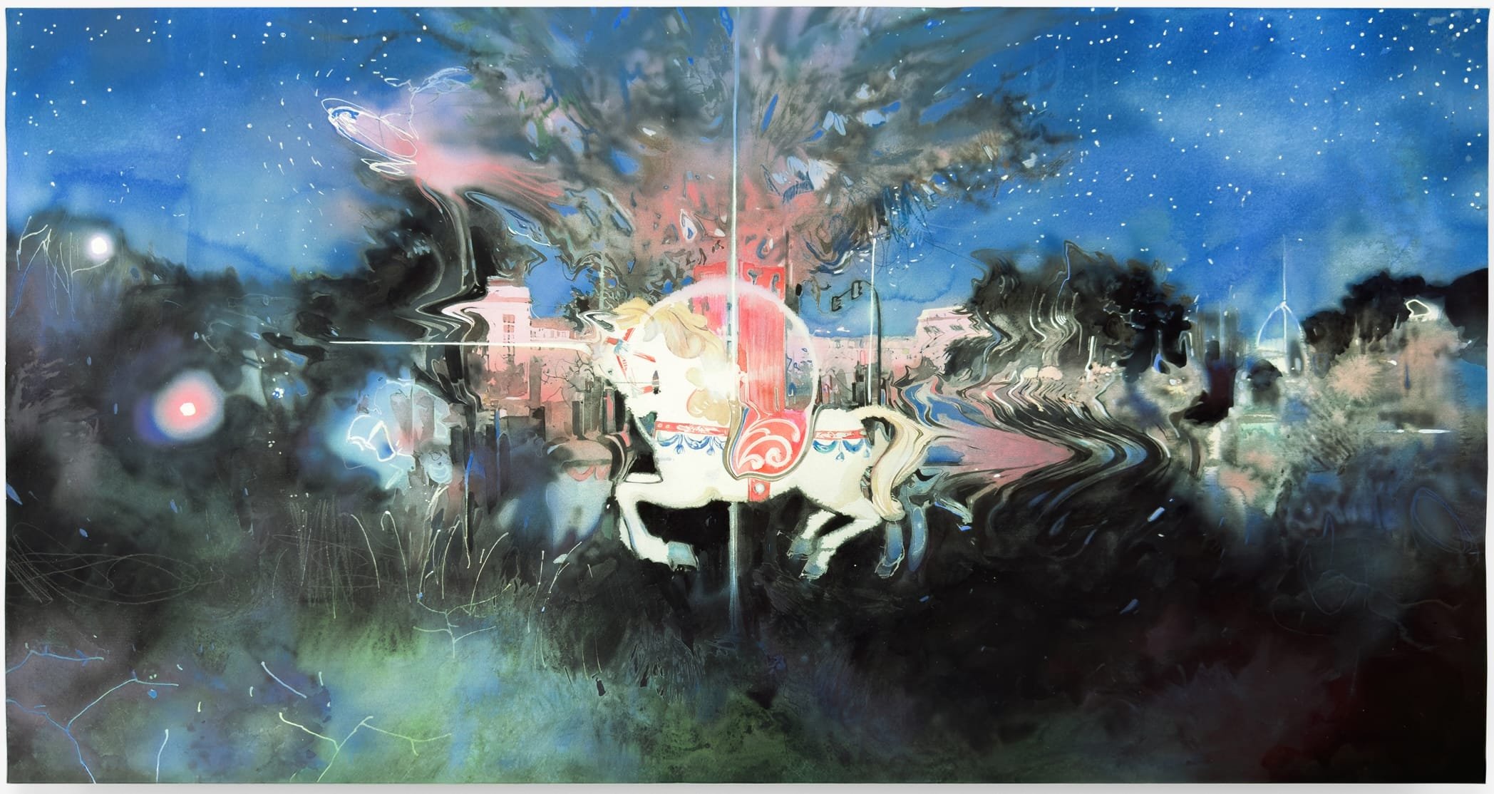 Water Samples from Around the World Melt into Dima Rebus’ Dreamy Paintings
