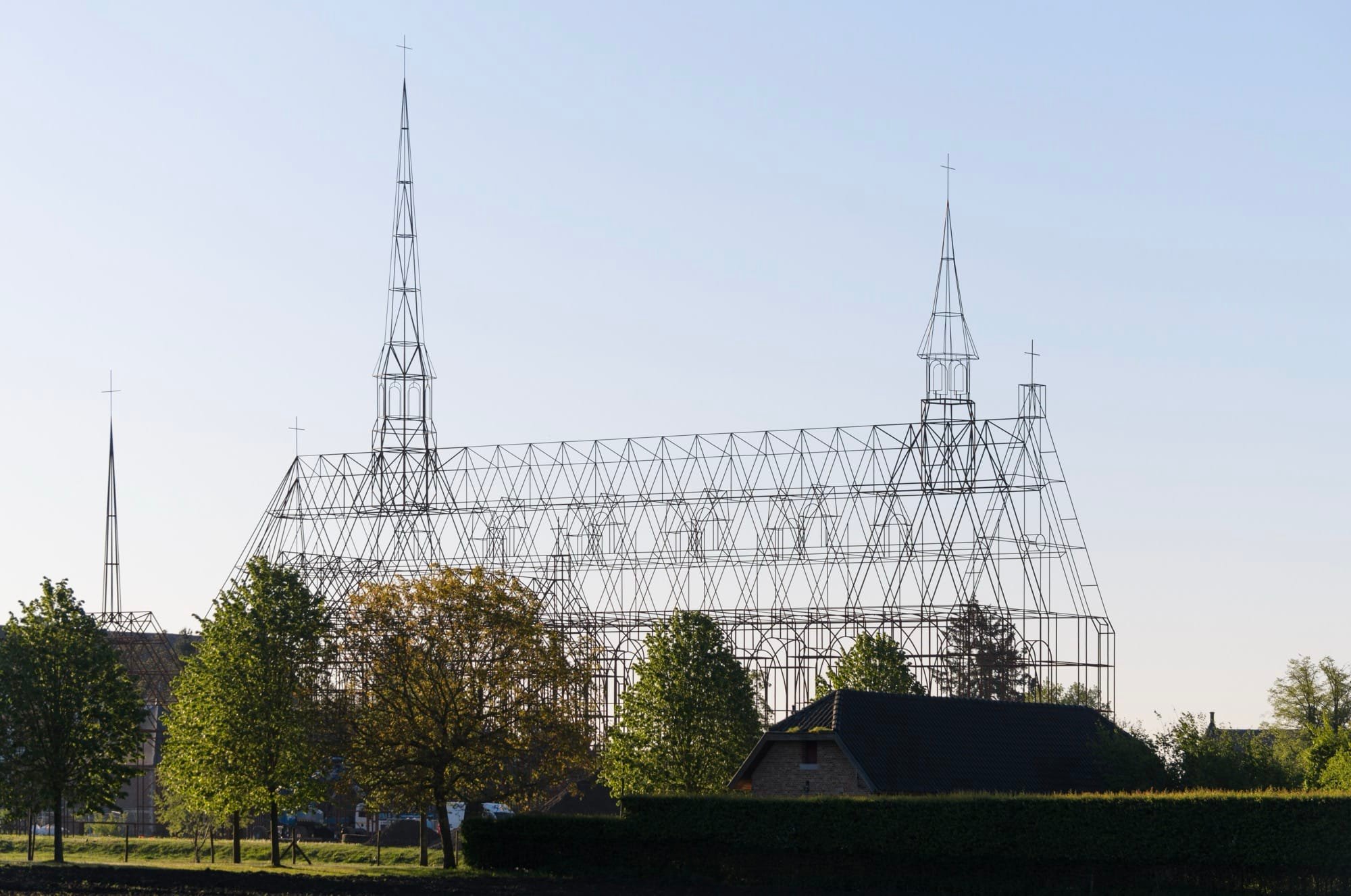 Gijs Van Vaerenbergh Gracefully Reimagines a 16th-Century Belgian Abbey Church in Steel
