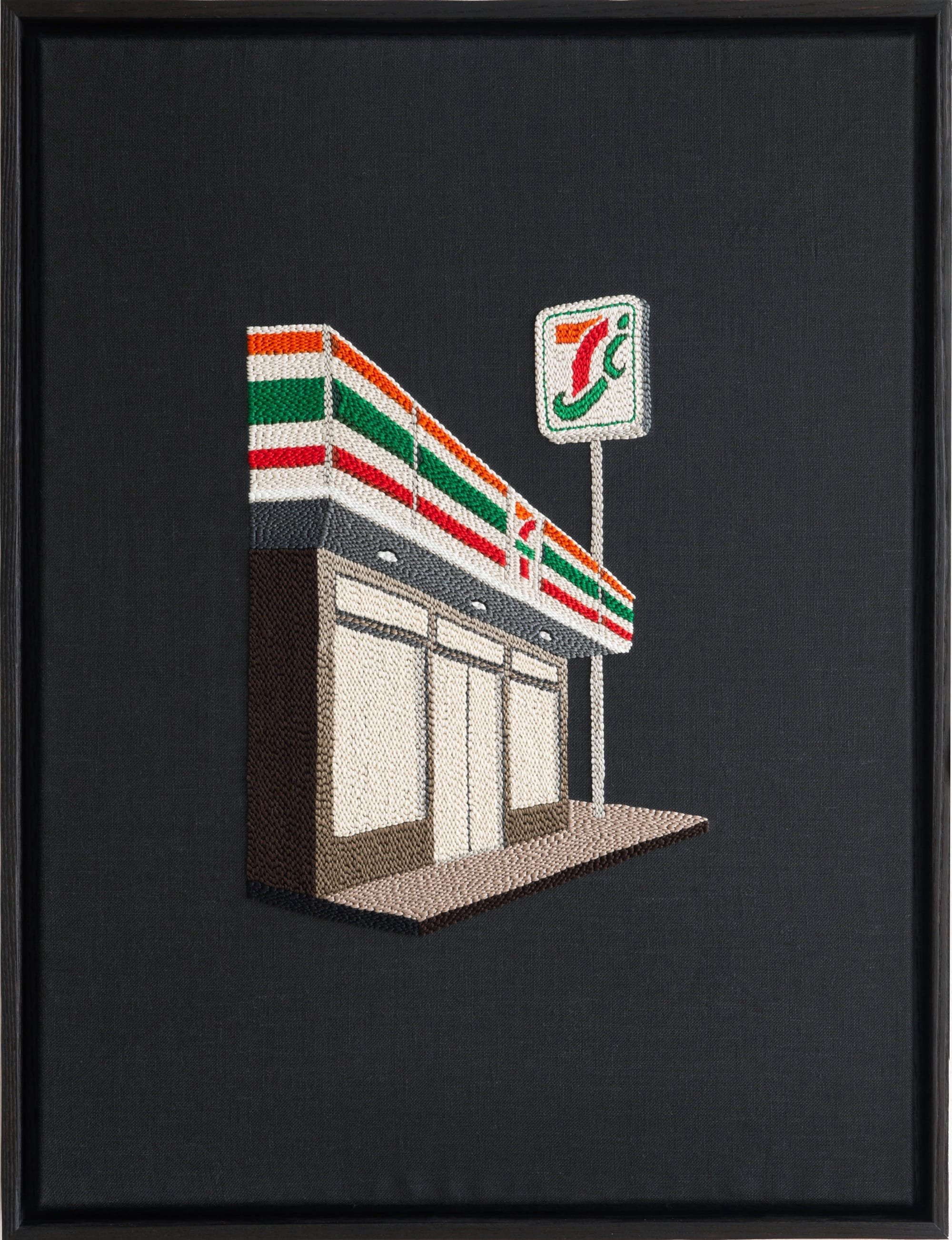 Wander through Adrienna Matzeg’s Embroidered, Late-Night City Explorations
