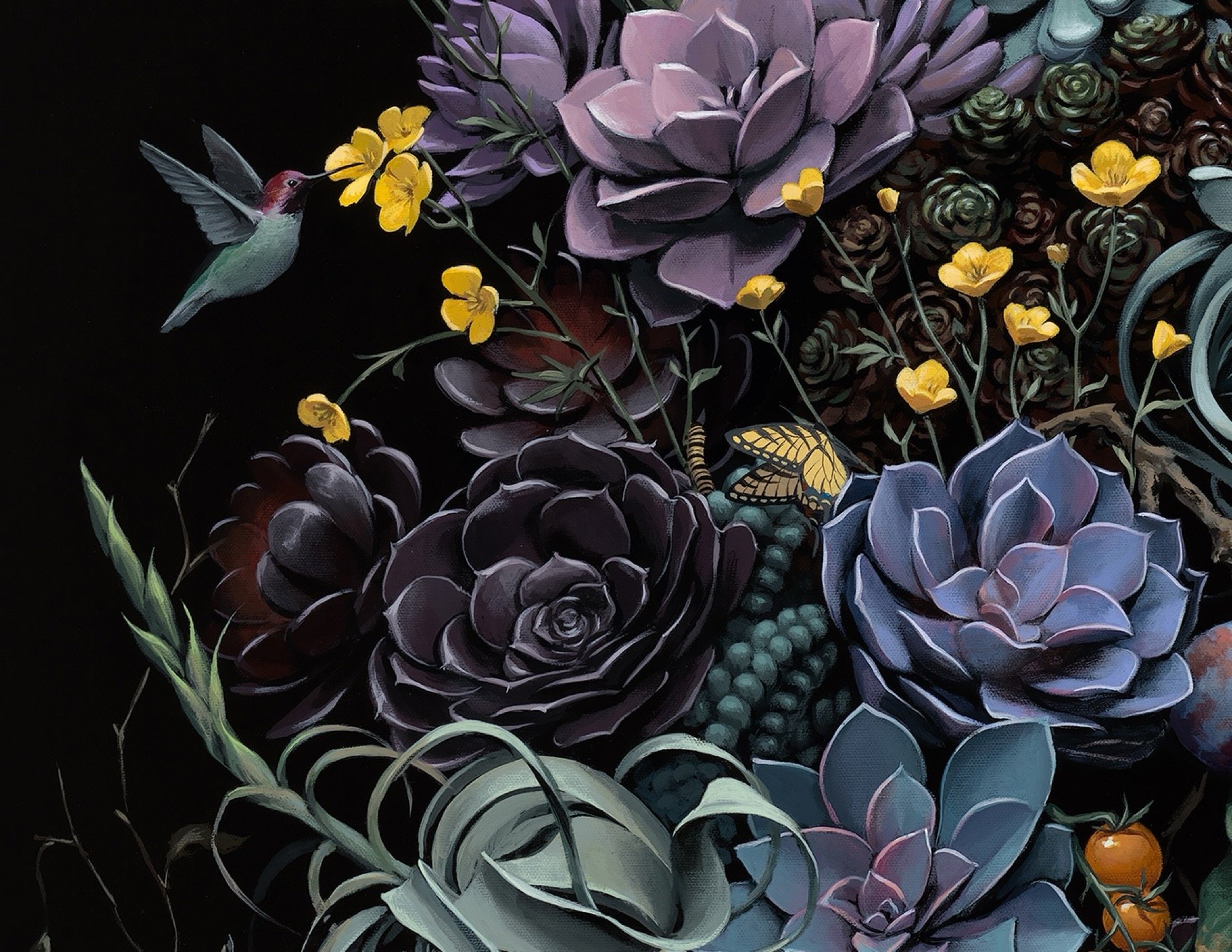 Jake Messing’s Hyperrealistic Paintings Celebrate the Abundance of Nature