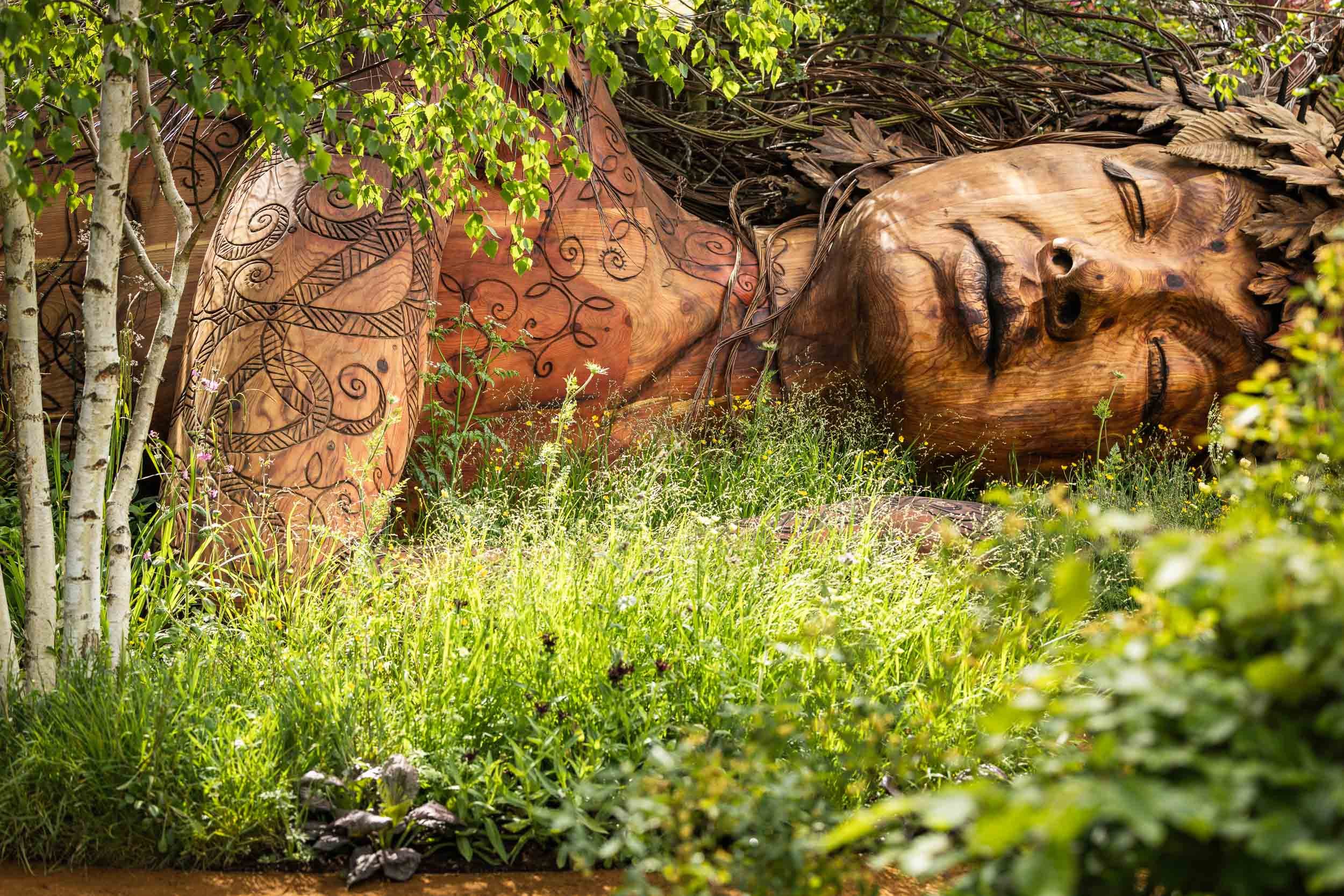 Gaia Sleeps Amid Sarah Eberle’s Award-Winning Garden at the RHS Chelsea Flower Show