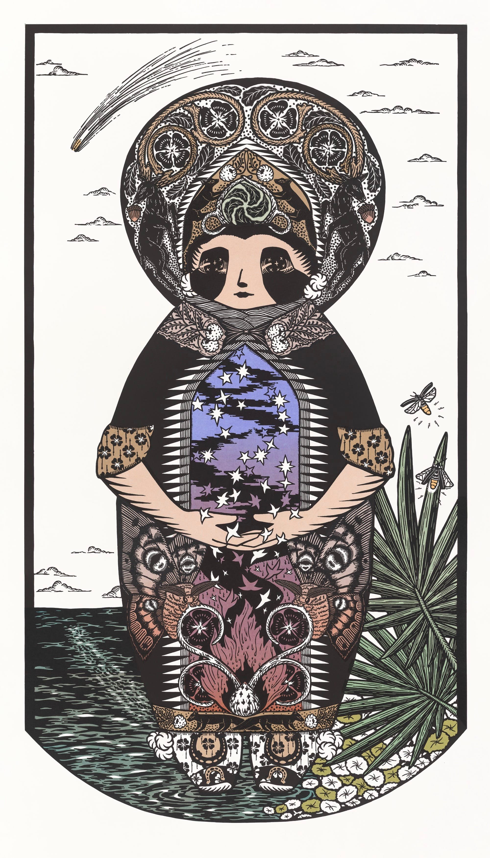 Annalise Gratovich’s Life-Size Woodcuts Meld Nature, Memory, and Ukrainian Heritage