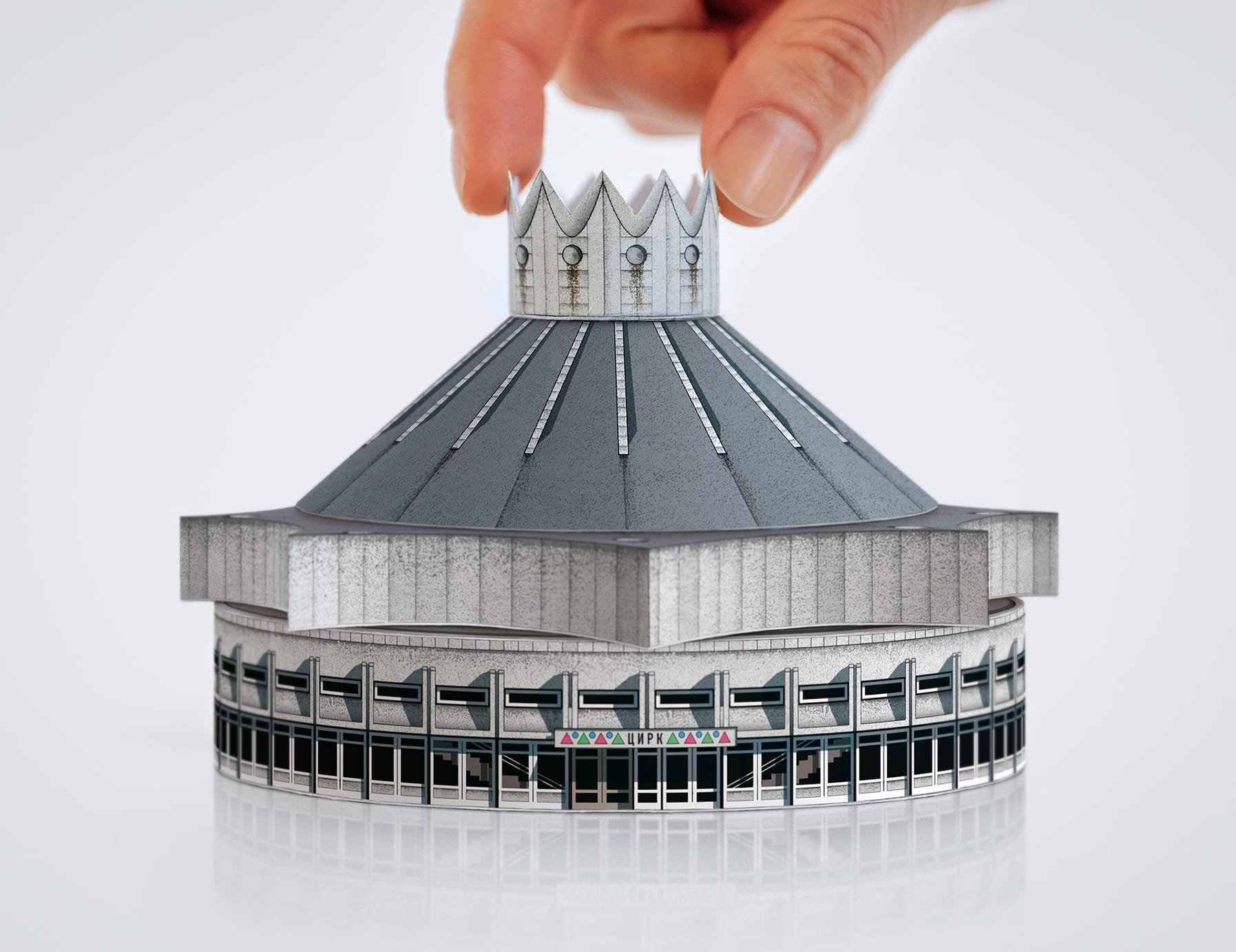 Construct Your Own Miniature Paper Brutalist Circuses with ‘Cirk’