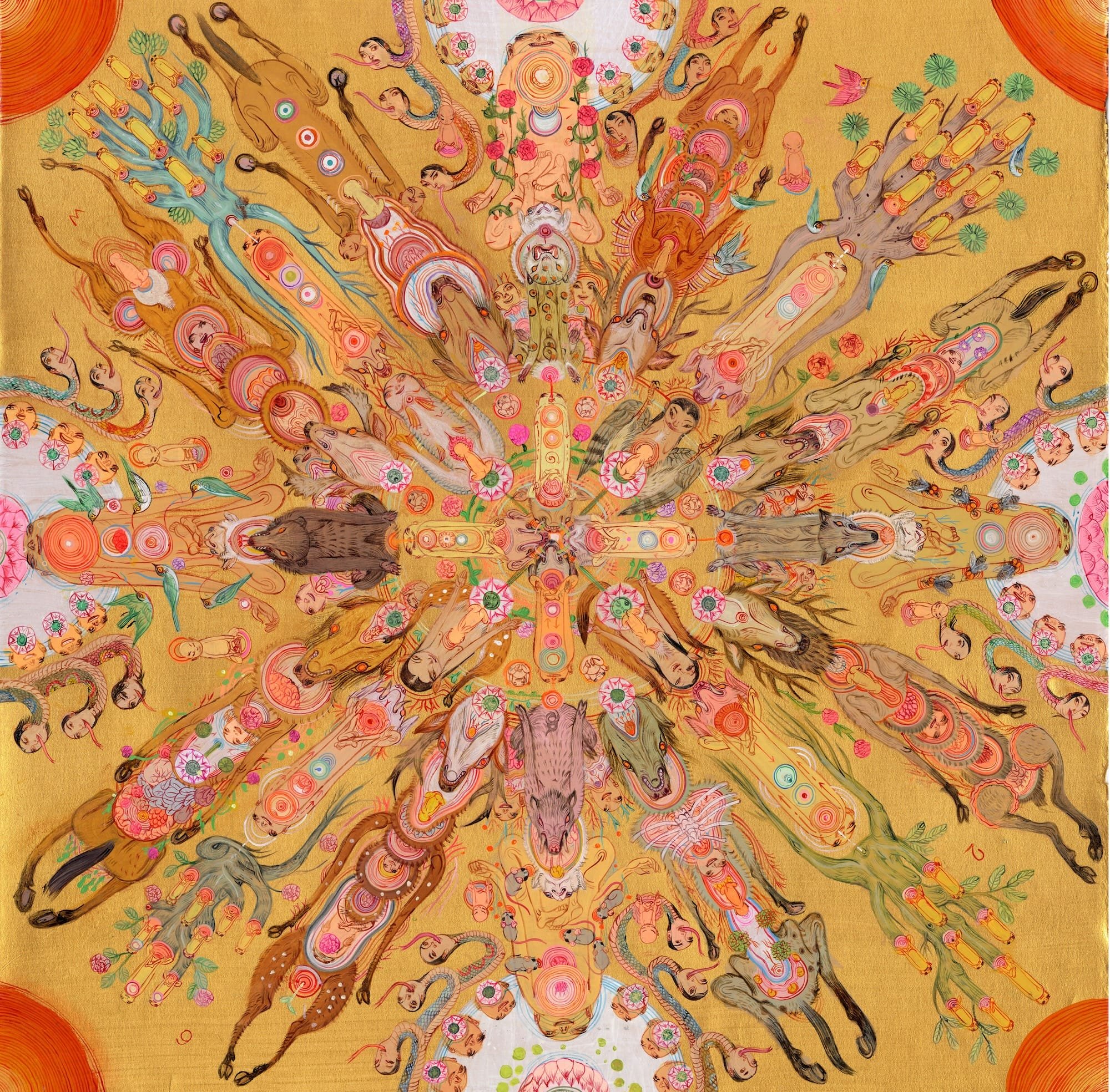 At a ‘Molecular Level,’ Mu Pan Composes Meticulous Mandalas in Acrylic