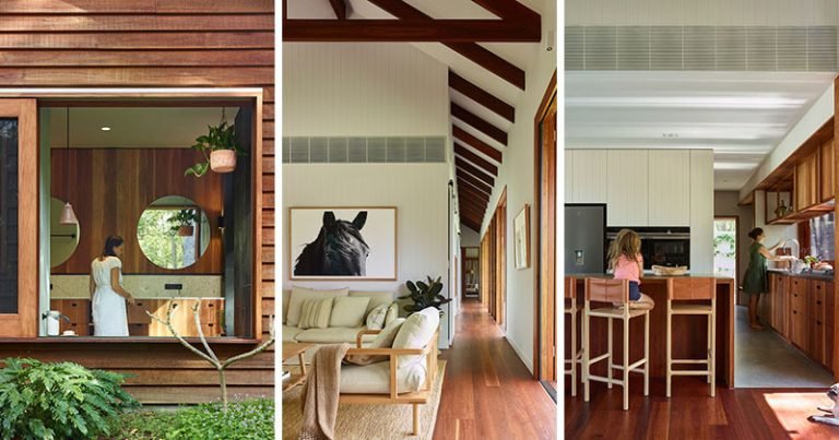 Inside A Relaxed Family Home Surrounded By Bushland