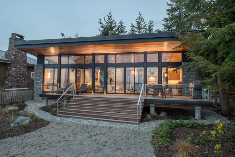 Inside A Waterfront Studio On Camano Island With Bay Views