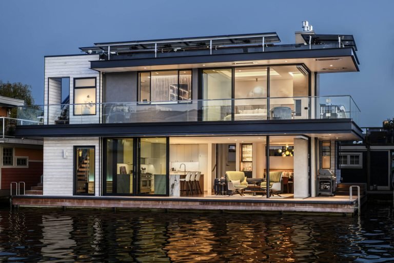 Inside a Two-Story Floating Home on Seattle's Lake Union