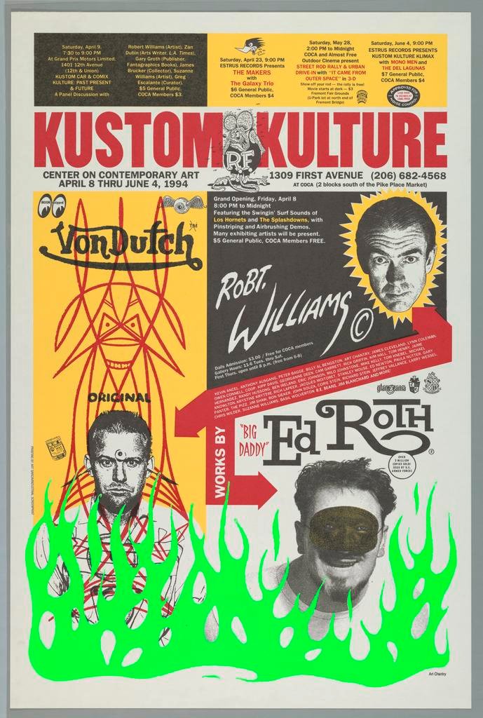 Kustom Kulture, Center on Contemporary Art (COCA), Seattle, WA (1994)