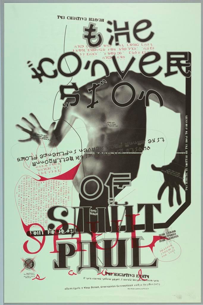 "Font Folio #2": Poster by Elliot P. Earls promoting his typography
