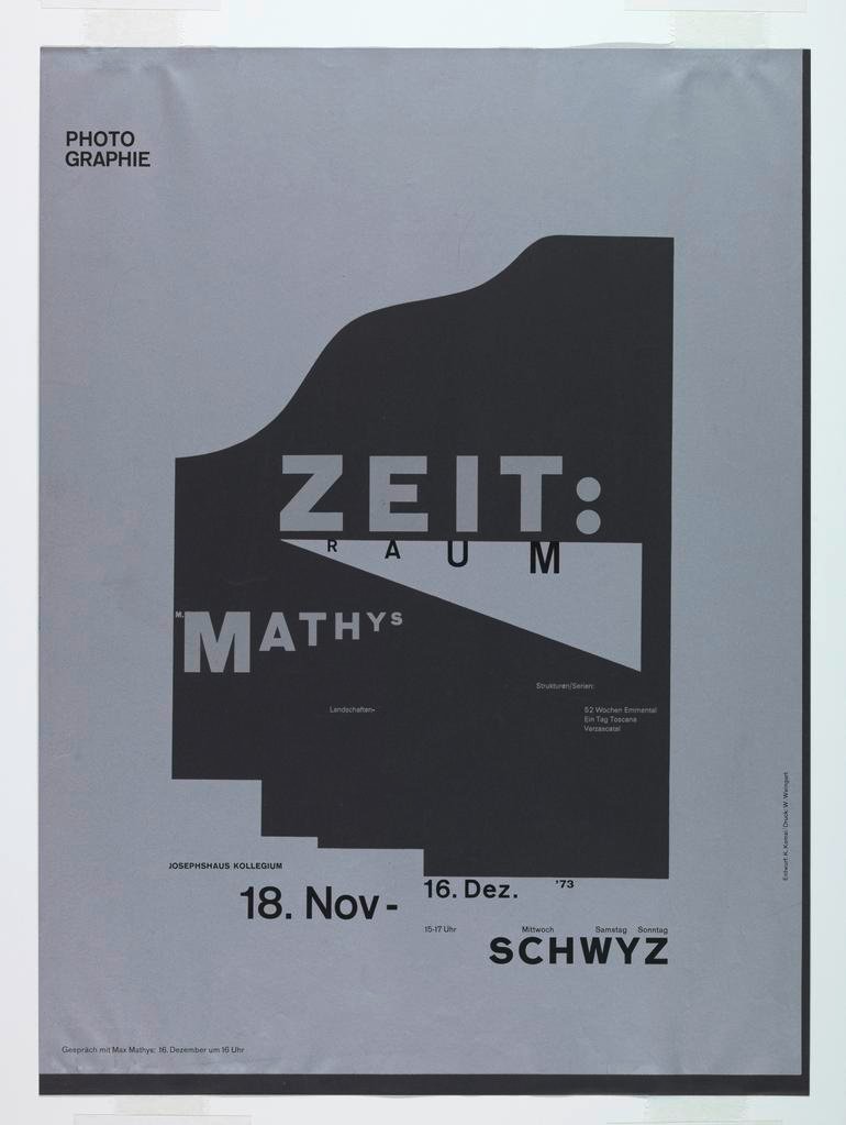 PhotoGraphie Zeit: Raum M. Mathys (1973)