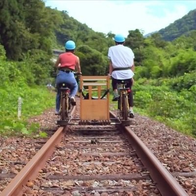 In Japan, an E-Biking Attraction on an Abandoned Railway 