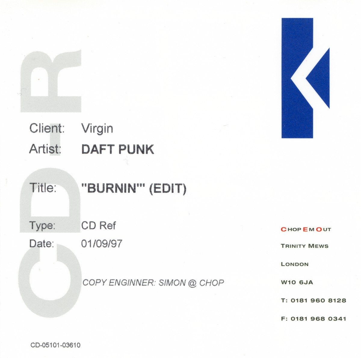 Burnin’ (1997) — Daft Punk