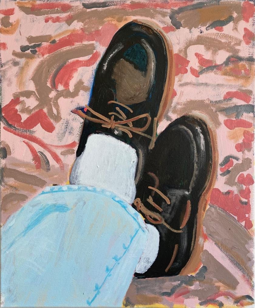 Chad Etting paints belted trousers, clapboard houses and the memories that old photographs carry
