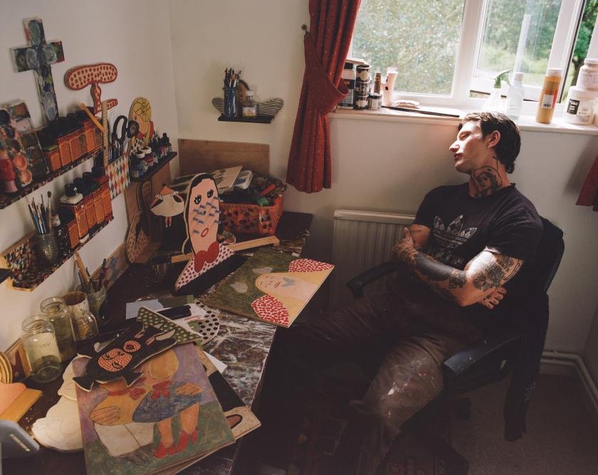 Inside Joseph Carway's world of paint, wood and pattern-seeking imagination