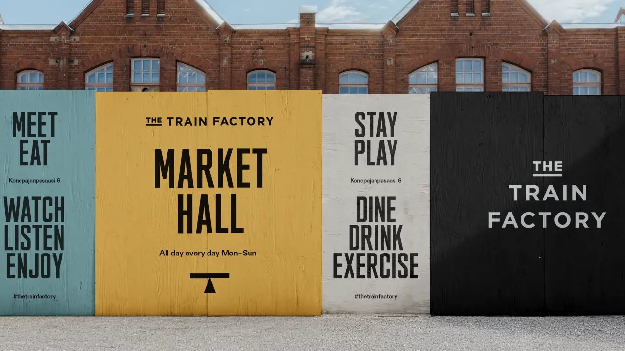 A logo hiding in plain sight: how The Train Factory's new identity came from an old safety mark