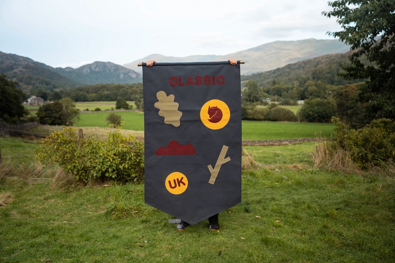 Fjällräven bets on the handmade with giant stitched banners by Miscellaneous Adventures