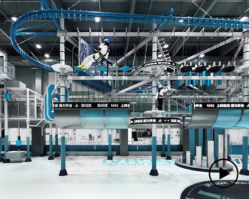 BIGX super sports playground shapes a digital landscape through steel, light, and color