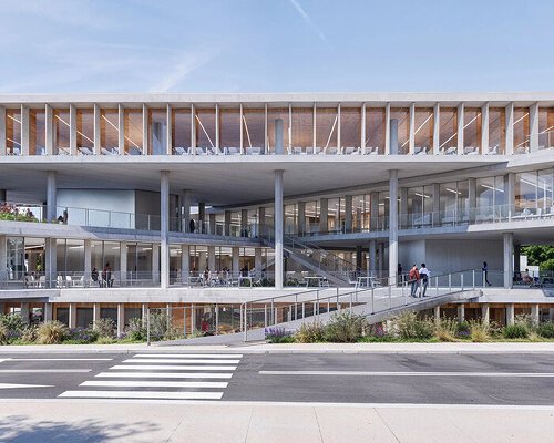 BIG stacks classrooms and pitched roofs across two new madrid university buildings