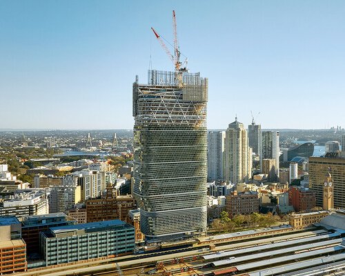 world’s tallest timber tower reaches full height in sydney with design by SHoP